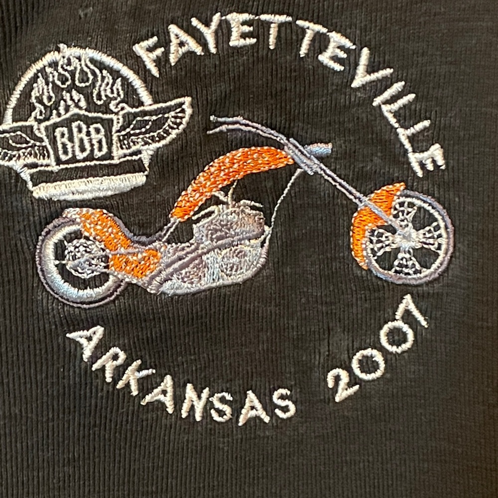 TRIM V XXL Black Sleeveless Top VINTAGE BIKES-BLUES & BARBECUE 2007 - Picture 8 of 15